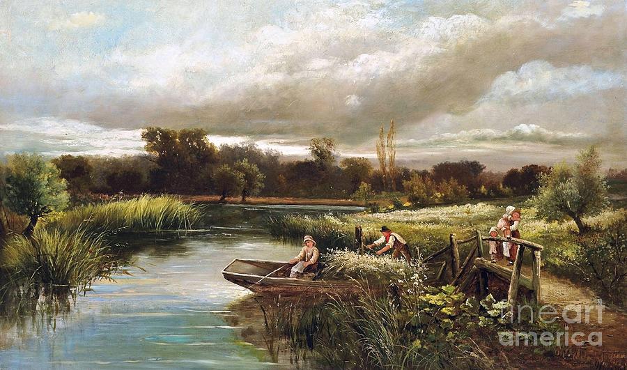 The Reed Cutter Painting By Motionage Designs Fine Art America