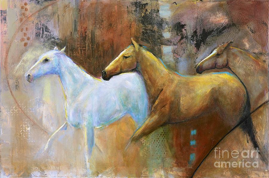 The Reflection of the White Horse Painting by Frances Marino