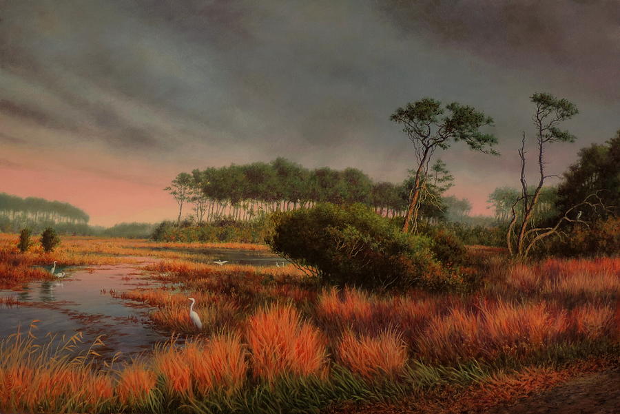 The Refuge Assateague Island VA Painting by Barry DeBaun - Fine Art America