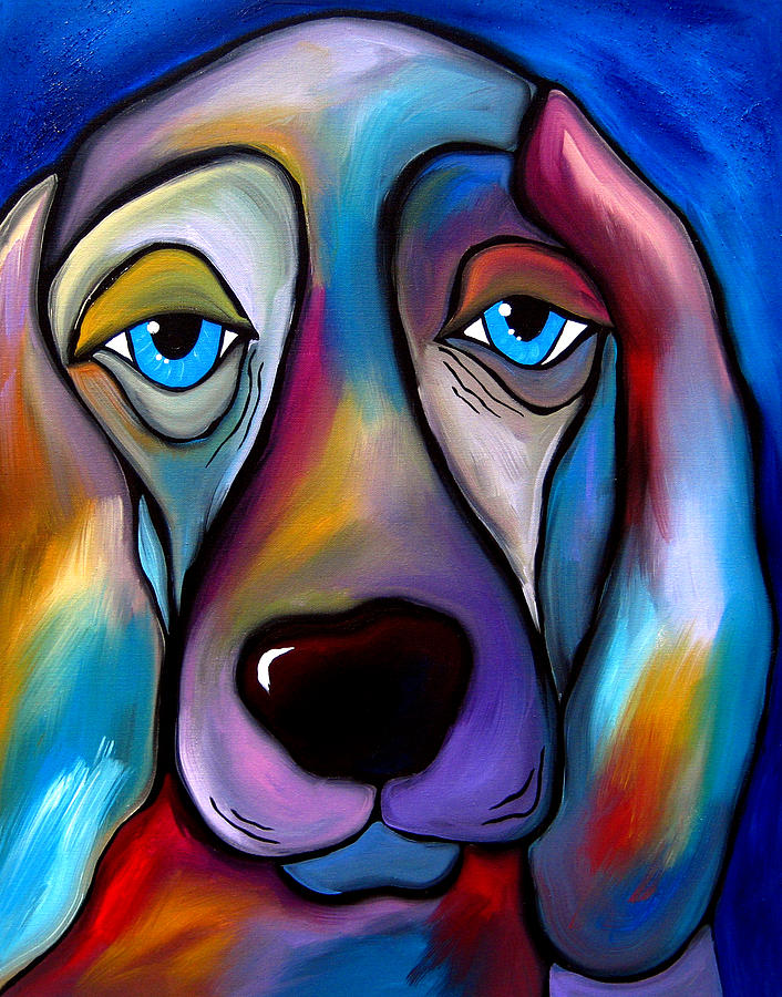 The Regal Beagle - Dog Pop Art by Fidostudio Painting by Tom Fedro