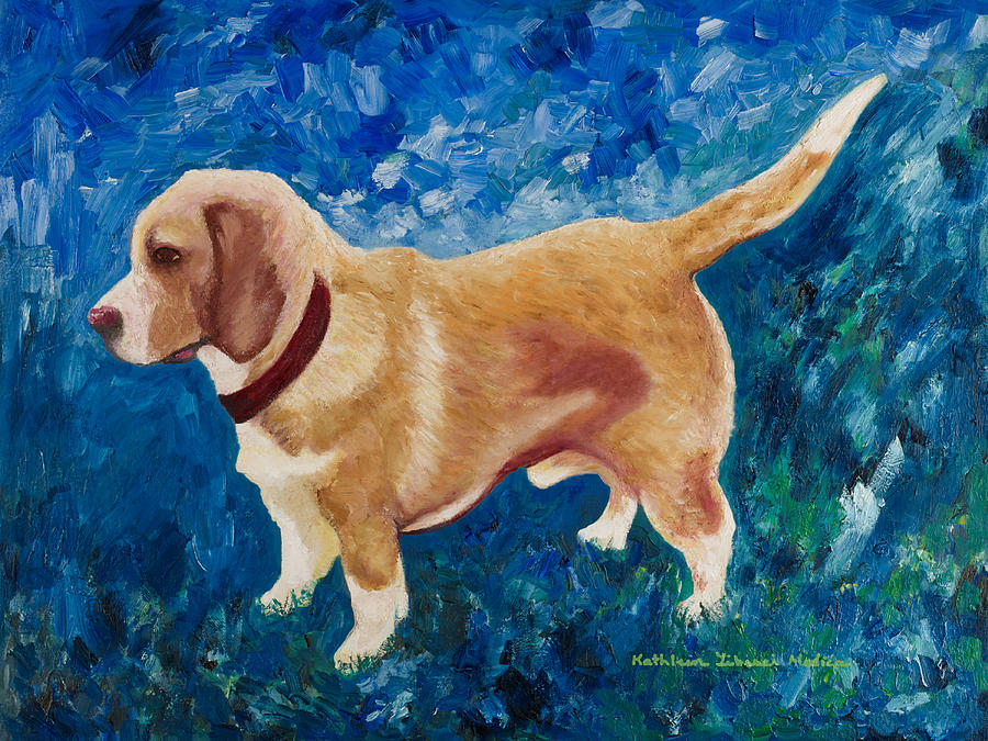 The Regal Beagle Painting by Kathleen Modica