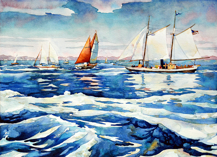 The Regatta Painting by Mick Williams