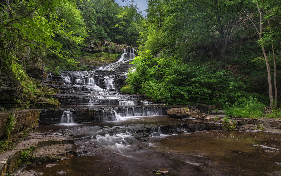 Nature Photograph - The Rensselaerville Falls by Mark Papke