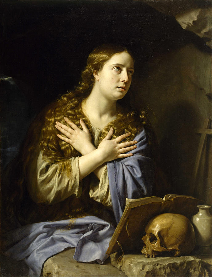 The Repentant Magdalen Painting by Philippe de Champaigne