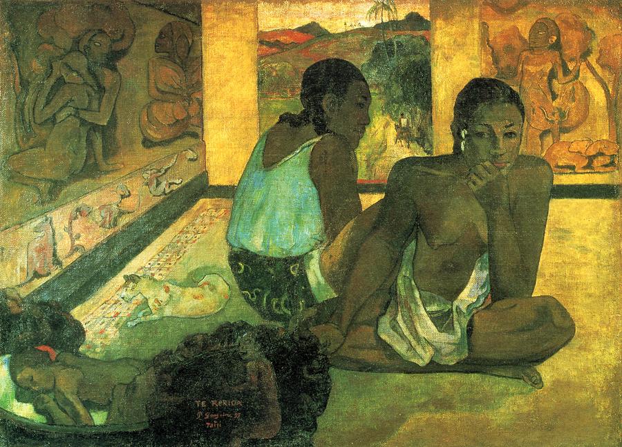 Paul Gauguin Painting - The Rerioa by Paul Gauguin