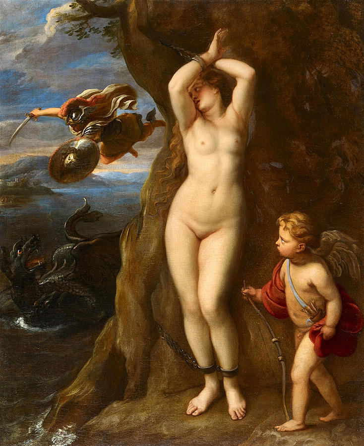The Rescue of Andromeda Painting by Thomas Willeboirts Bosschaert