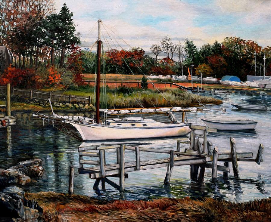 The Resolute, Essex, MA Painting by Eileen Patten Oliver