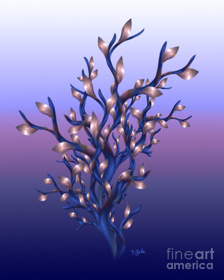 The Resolutions Tree at Dawn Digital Art by Giada Rossi
