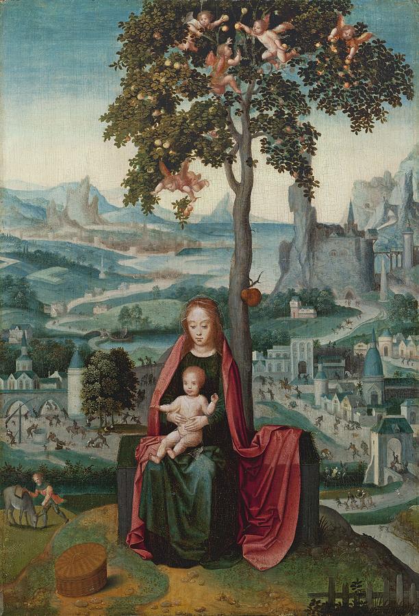 The Rest on the Flight into Egypt ca. 1540 Painting by Celestial Images