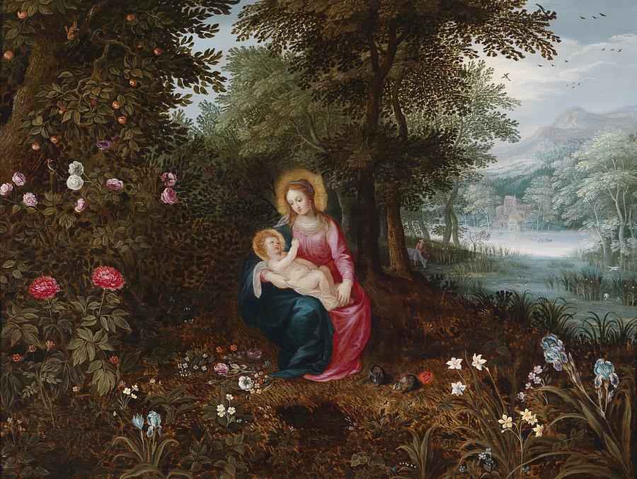 The Rest on The Flight into Egypt Painting by Jan Brueghel the Younger