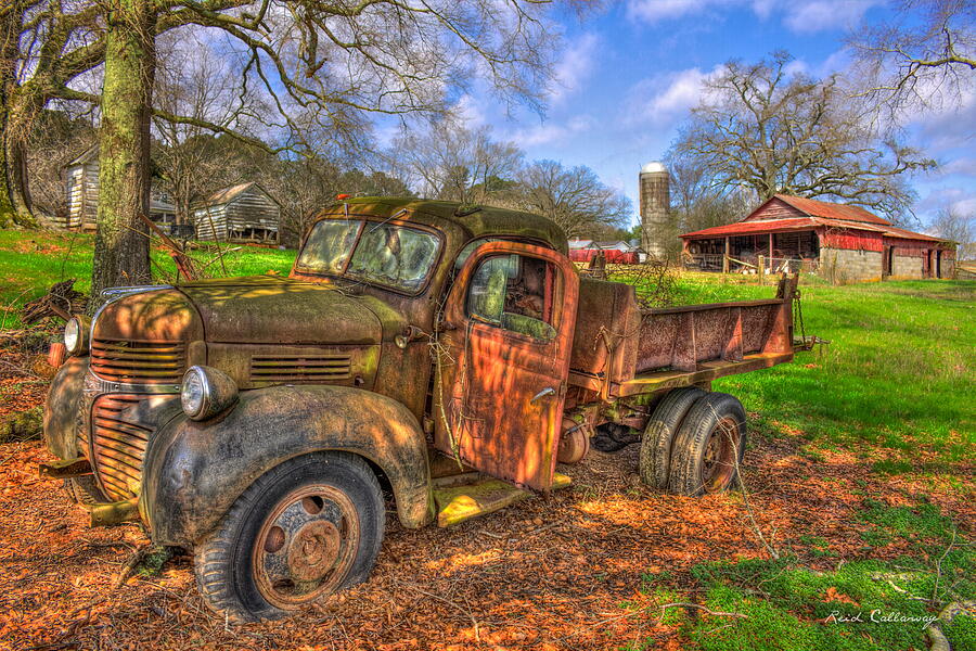 1947 Dodge Dump Truck The Resting Place Georgia Farming Art Photograph by Reid Callaway