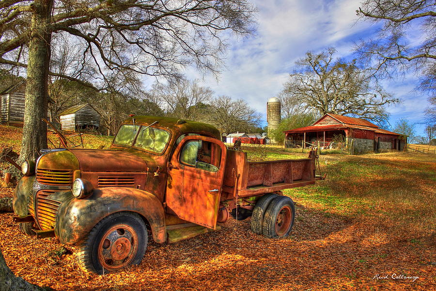 The Resting Place 2 Farm Life 1947 Dodge Dump Truck Art Photograph by Reid Callaway