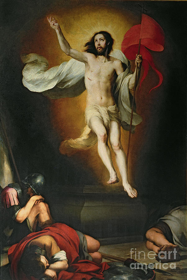 Up Movie Painting - The Resurrection of Christ by Bartolome Esteban Murillo