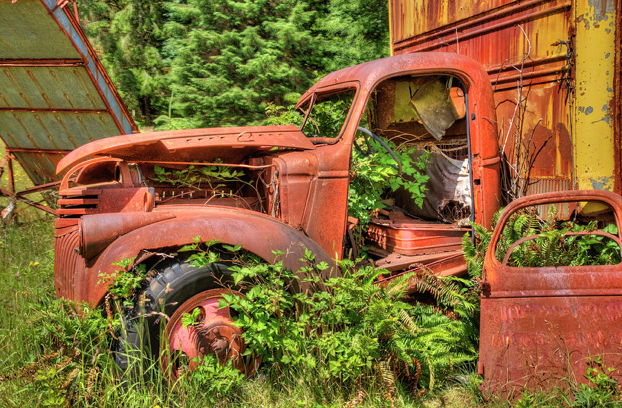 The Retired Homestead Truck Photograph by Richard J Cassato