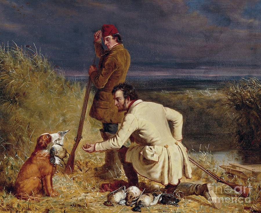 The Retrieve, 1850 Painting by William Tylee