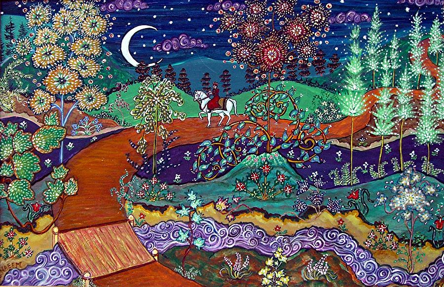Night Painting - The Return by Caroline Eve Urbania Night Painting - The Return by Caroline Eve Urbania