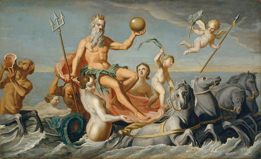 John Singleton Copley Painting - The Return of Neptune by John Singleton Copley