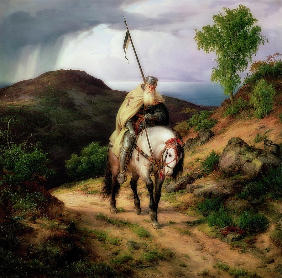 Nature Painting - The Return Of The Crusader by Mountain Dreams
