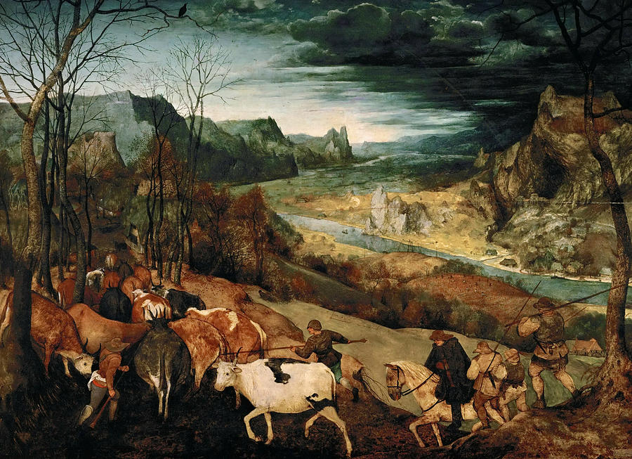 The Return of the Herd Painting by Pieter Bruegel the Elder