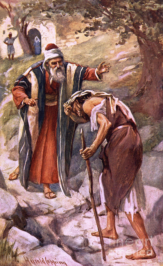 Prodigal Drawing - The Return Of The Prodigal Son by Harold Copping Prodigal Drawing - The Return Of The Prodigal Son by Harold Copping