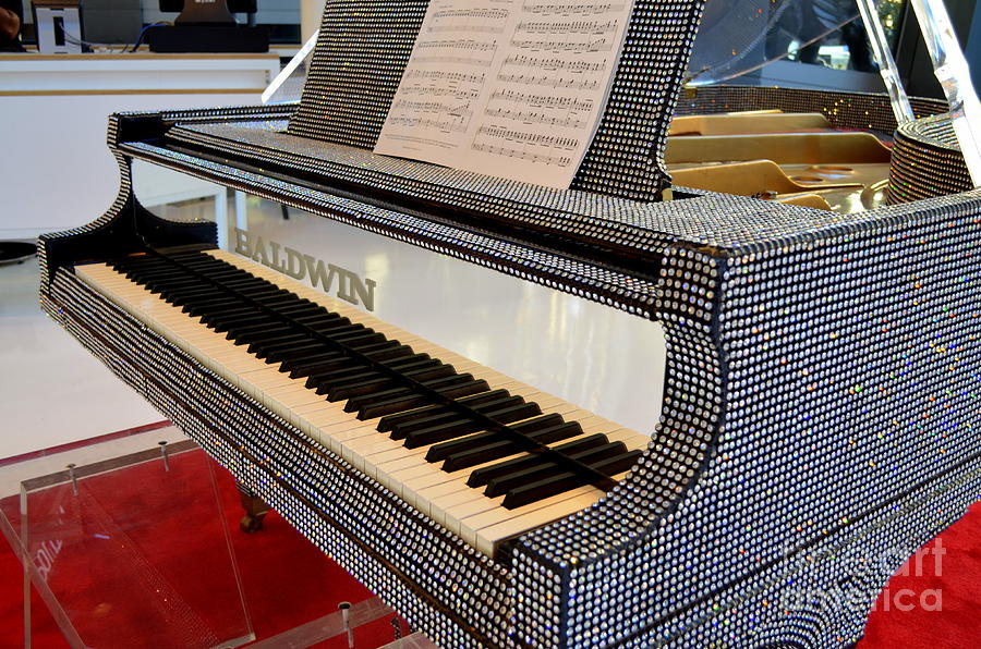 The Rhinestone Piano Photograph by Mary Deal