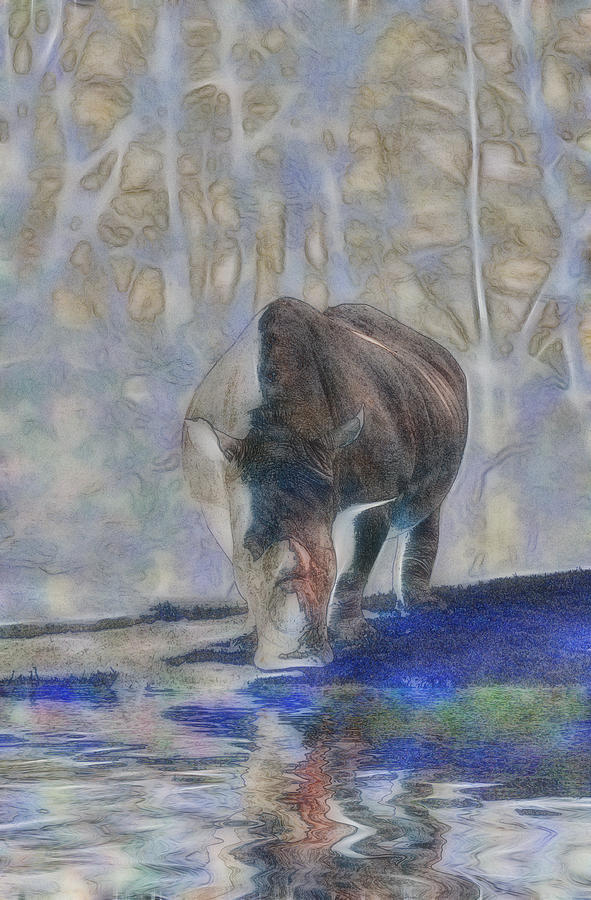 The Rhinoceros Digital Art by Scott Carruthers