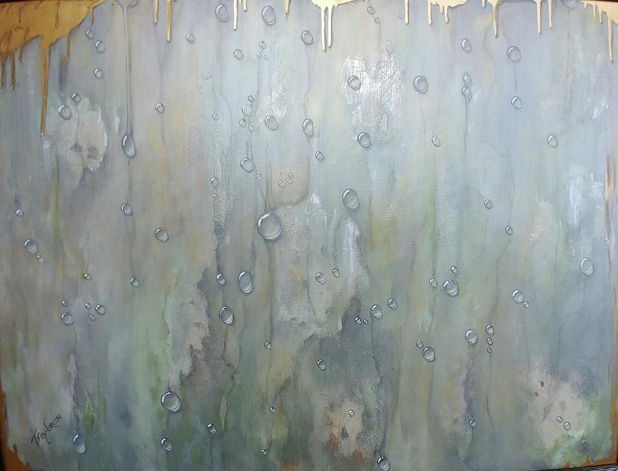 The Rhythm Of Falling Rain Painting by Teresa Fry