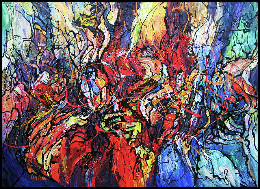 Abstract Painting - The Rhythm Of Love by Eugenia Mangra