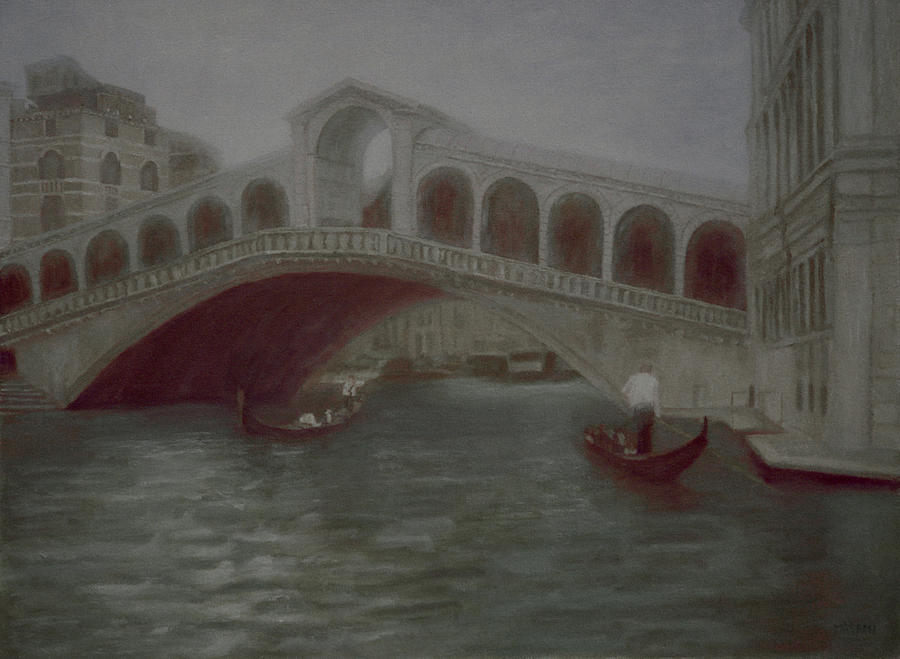 the Rialto Bridge Painting by Masami Iida