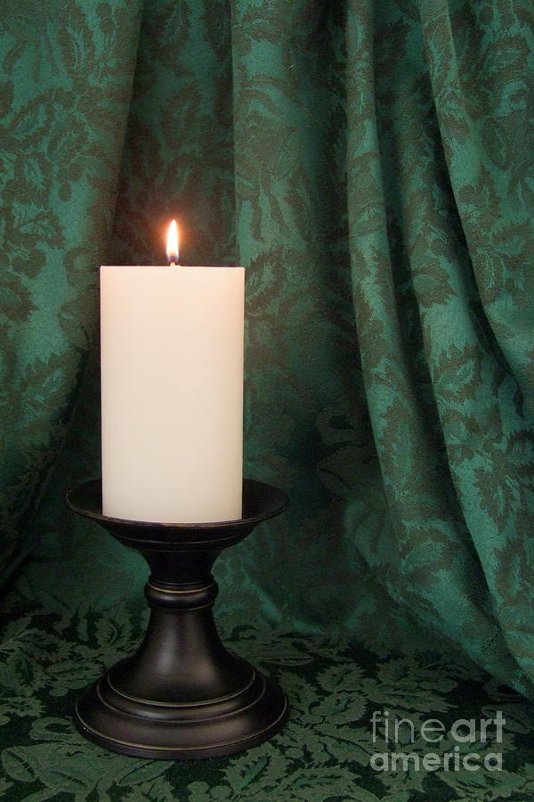 Candle Photograph - The Richness of Candlelight by Mary Deal