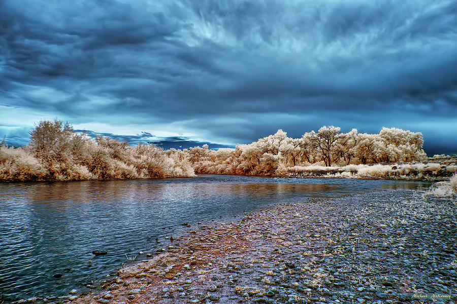 The Rio Grande River in Infrared Photograph by Michael McKenney