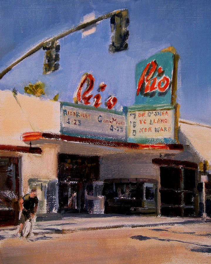 The Rio Theater Painting by Merle Keller