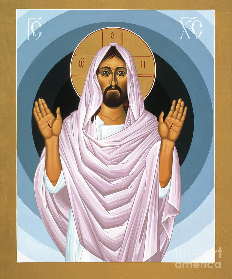 Iconography Painting - The Risen Christ 014 by William Hart McNichols