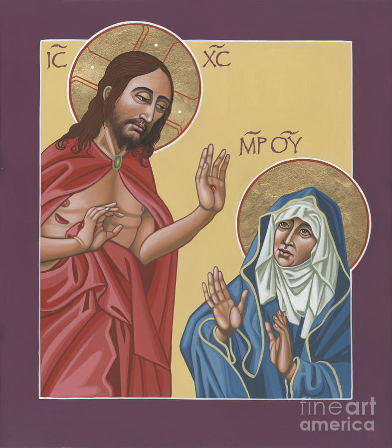 The Risen Christ Appears to His Mother 217 Painting by William Hart McNichols