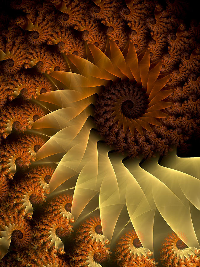 Sunflower Digital Art - The Rising Sun by Amorina Ashton