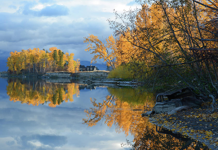 The River in Autumn Photograph by Whispering Peaks Photography