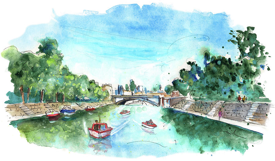 The River Ouse In York 03 Painting by Miki De Goodaboom