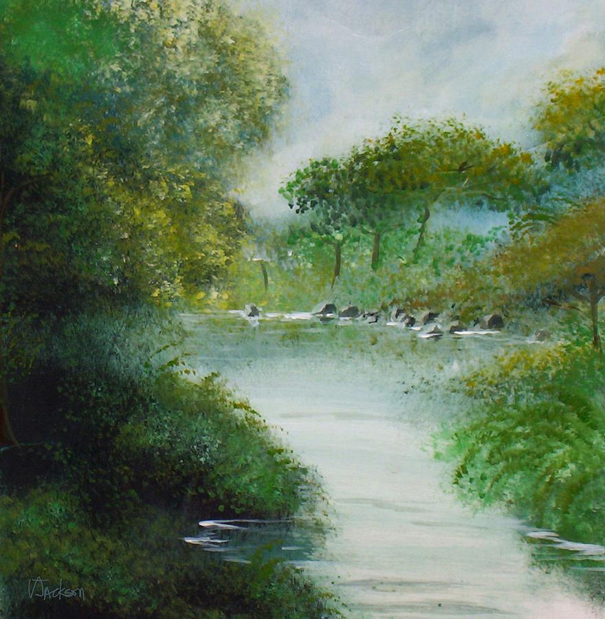 The River Painting by Veronica Jackson - Fine Art America