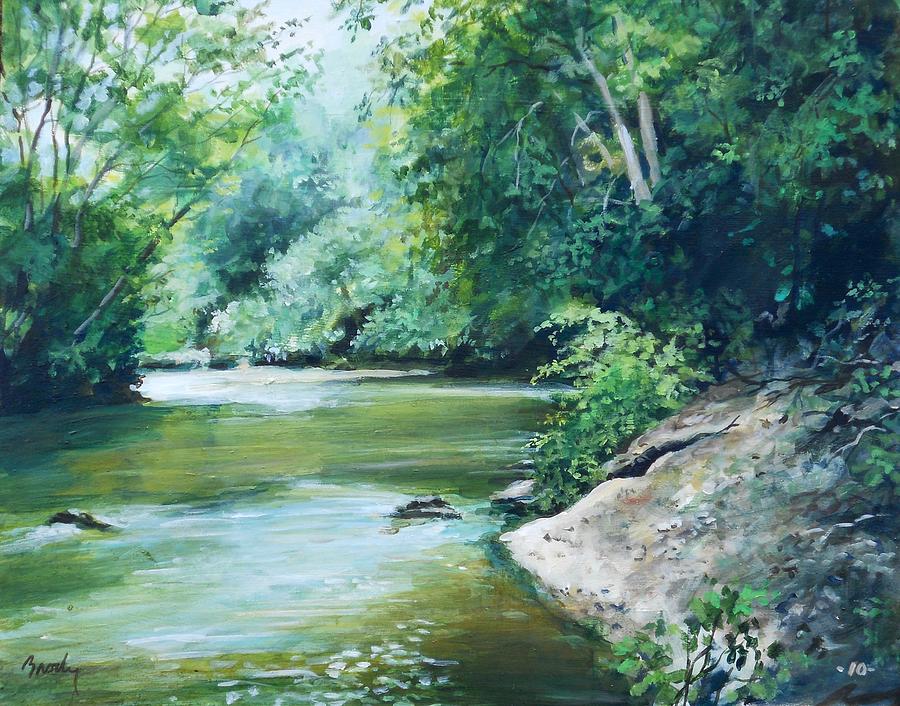 The River Painting by William Brody