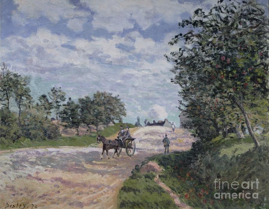 The Road from Mantes to Choisy Painting by MotionAge Designs