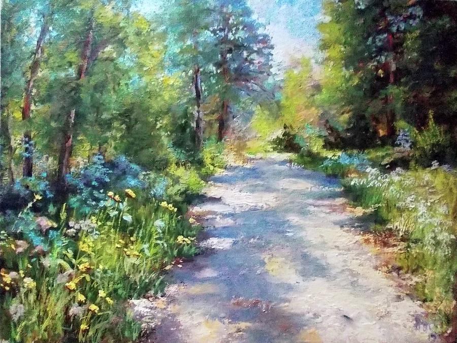 The Road In Summer Painting By Liudmila Sladkova - Fine Art America