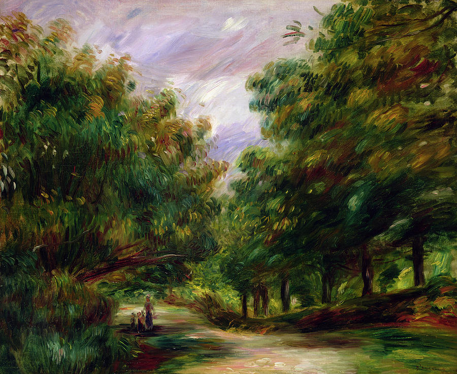 Pierre Auguste Renoir Painting - The road near Cagnes by Pierre Auguste Renoir