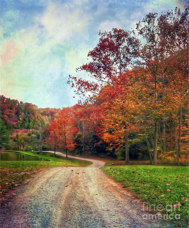 The Road To Autumn Photograph by Kerri Farley