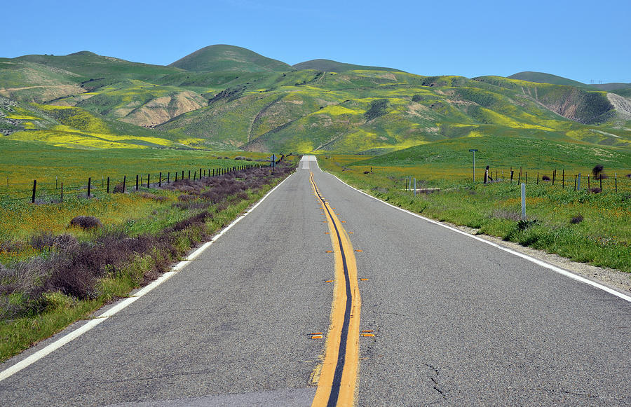 The Road to Carrizo Plain Photograph by Kathy Yates