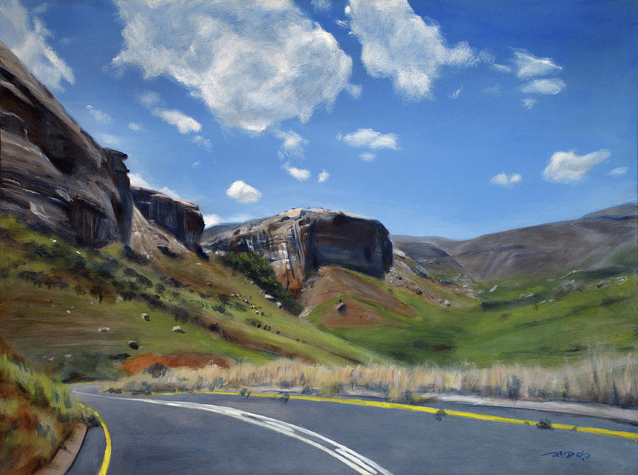 Bend Painting - The Road To Clarens by Christopher Reid