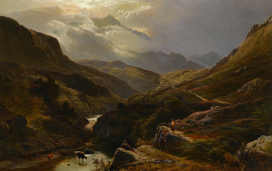 The Road to Loch Turrett Painting by Celestial Images