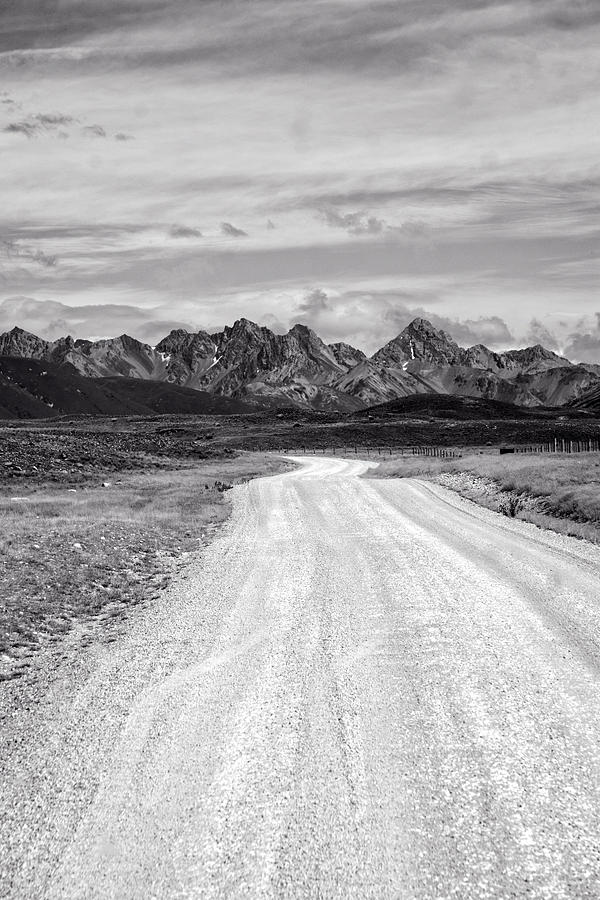 The Road to Mount Sunday Black and White Photograph by Catherine Reading