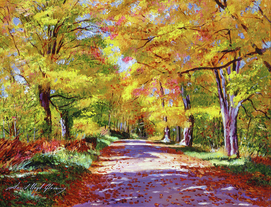 The Road To My Future Painting by David Lloyd Glover