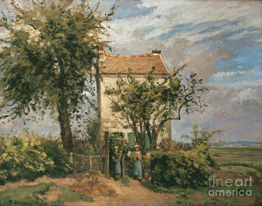 The Road to Rueil Painting by Camille Pissarro