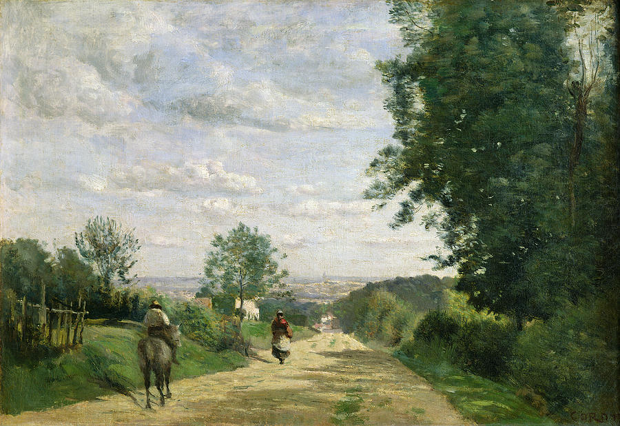 Landscape Painting - The Road to Sevres by Jean Baptiste Camille Corot
